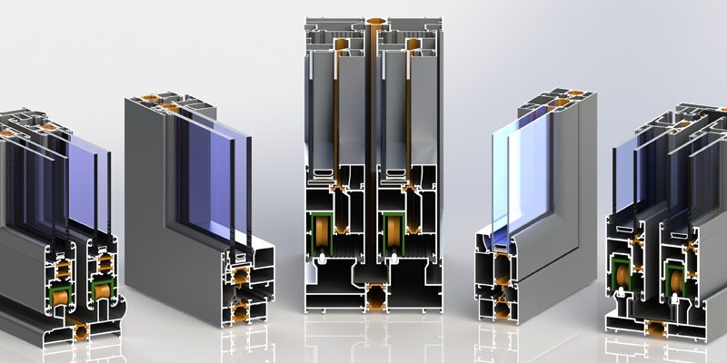 پنجره پروفیل آلومینیوم شیشه سکوریت ضد ضربه