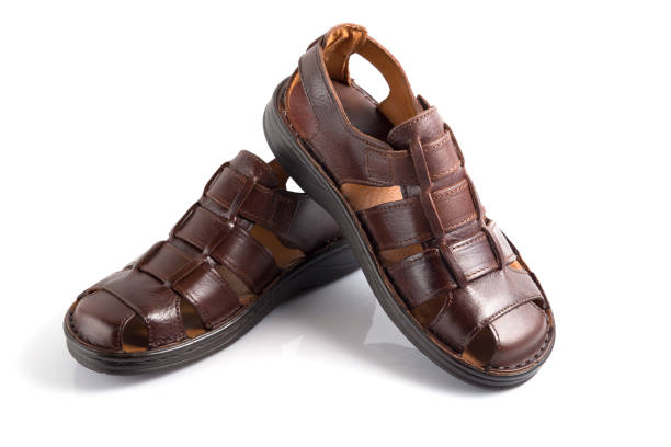 تصویر 1 از صندل مردانه چرم طبیعی سبک و مناسب سفر