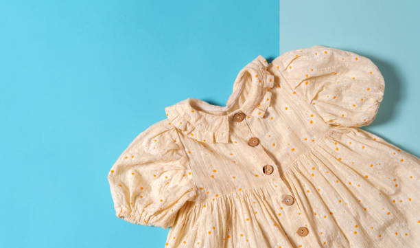 پیراهن بچگانه آستین پفی انتخابی جذاب در استایل کودکانه