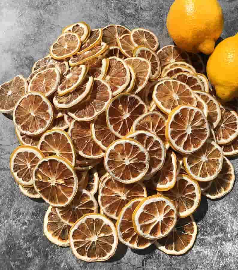 لیمو خشک حلقه‌ ای تازه‌ خشک‌ شده با عطر طبیعی