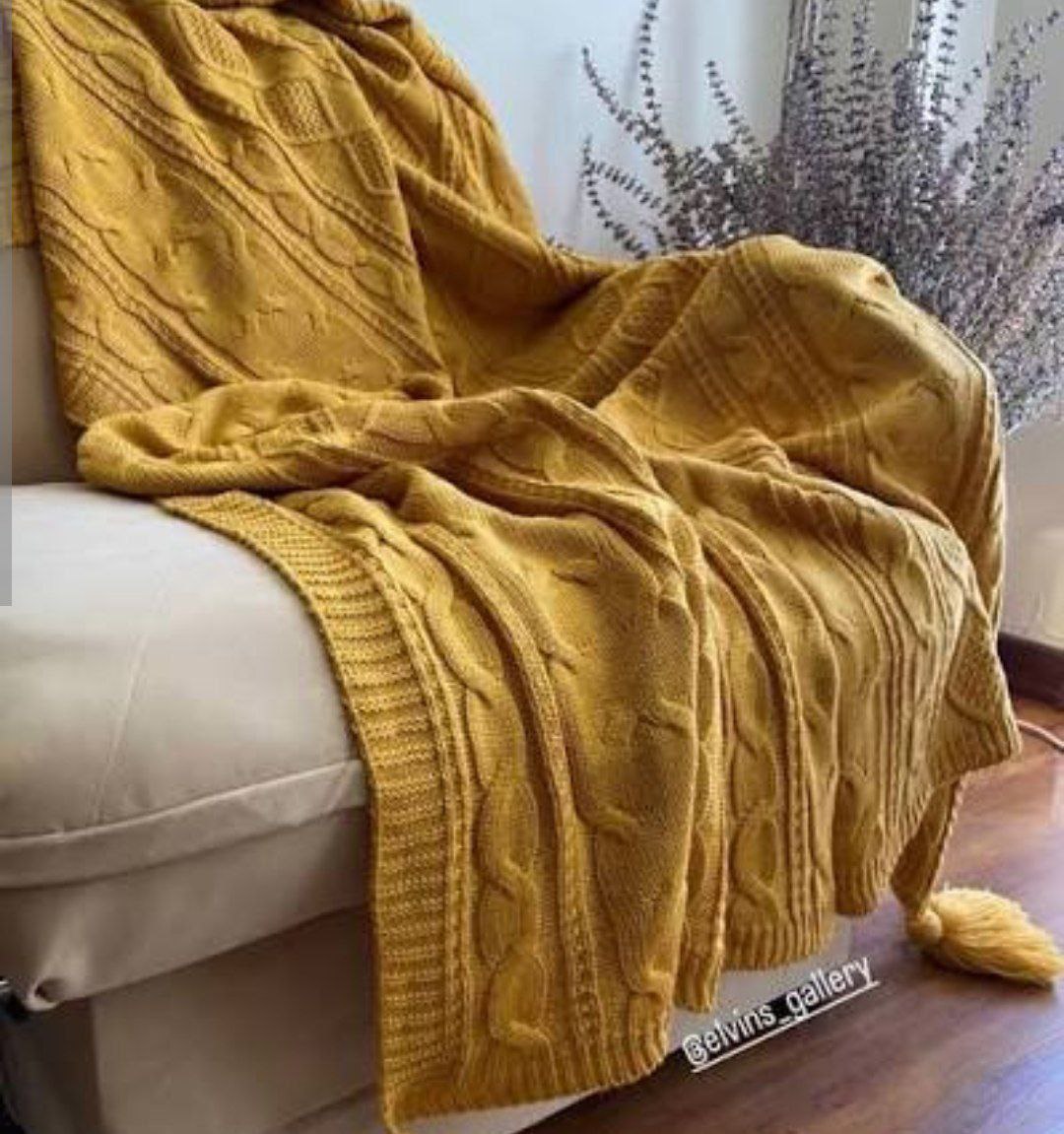 خرید ارزان و عمده و با کیفیت شال مبل بافت نخ اکریلیک