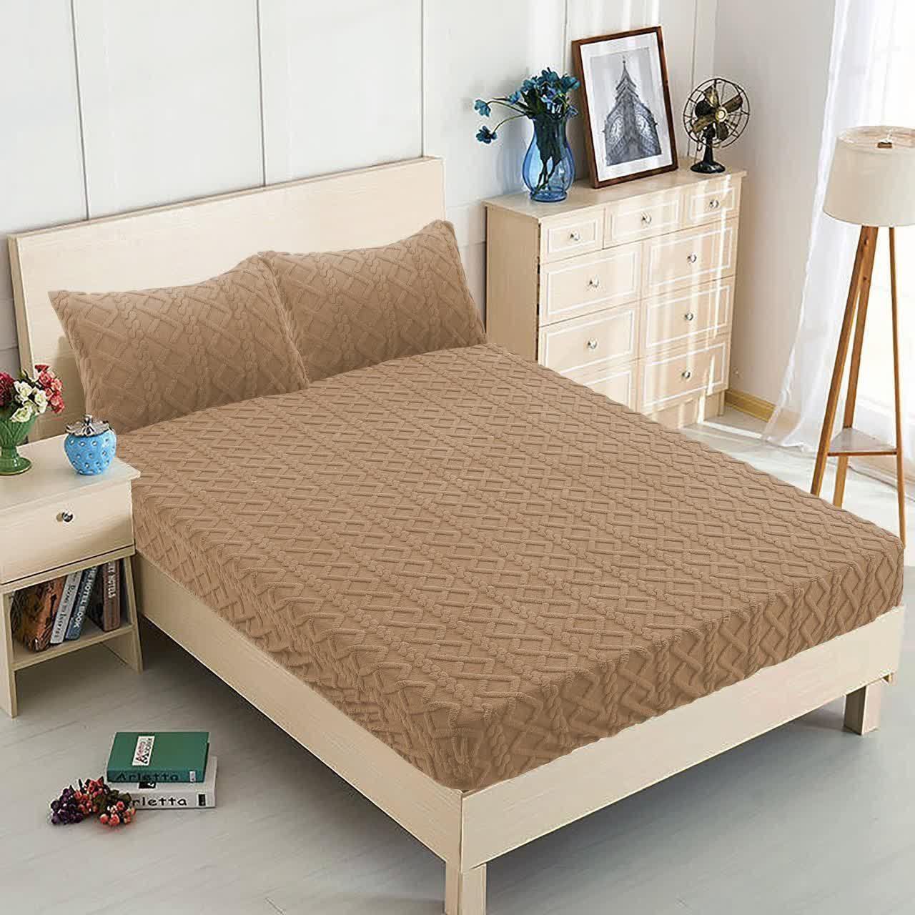 تصویر 1 از خرید به صرفه و عمده و پرفروش روتختی مخمل گیس بافت تک‌ نفره