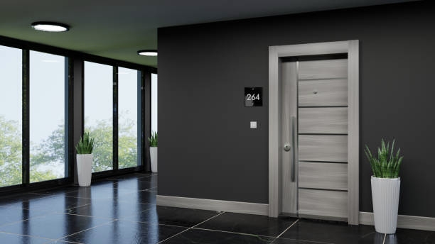 تصویر 3 از درب ضد سرقت بزرگ آهنی تقویت‌ شده