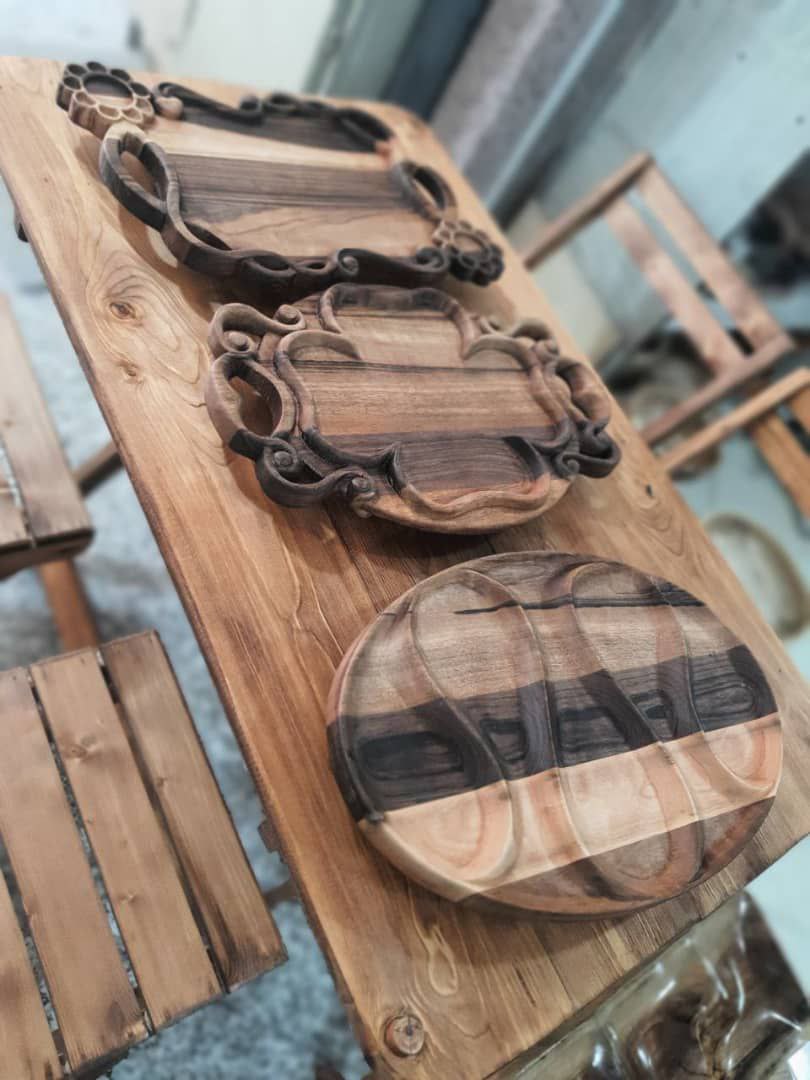 تصویر 5 از فروش جذاب پیش دستی چوبی و انواع ظروف چوبی عمده