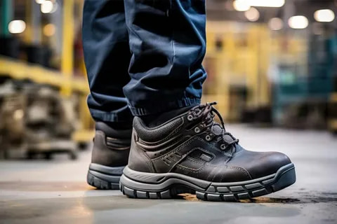 تصویر 2 از کفش ایمنی مهندسی زیره پلی اورتان ضد لغزش و ضد اسید