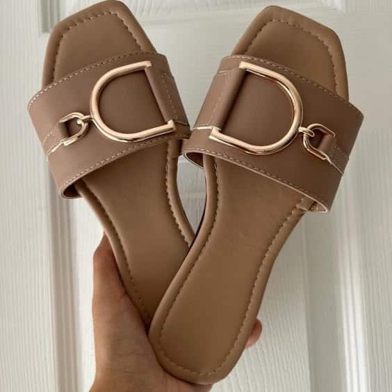 صندل زنانه چرمی با کیفیت بالا و دوخت محکم