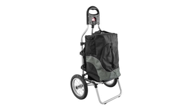 تصویر 4 از چرخ خرید استیل تاشو ظرفیت ۴۰ لیتر