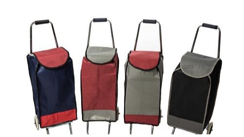 چرخ خرید استیل تاشو ظرفیت ۴۰ لیتر