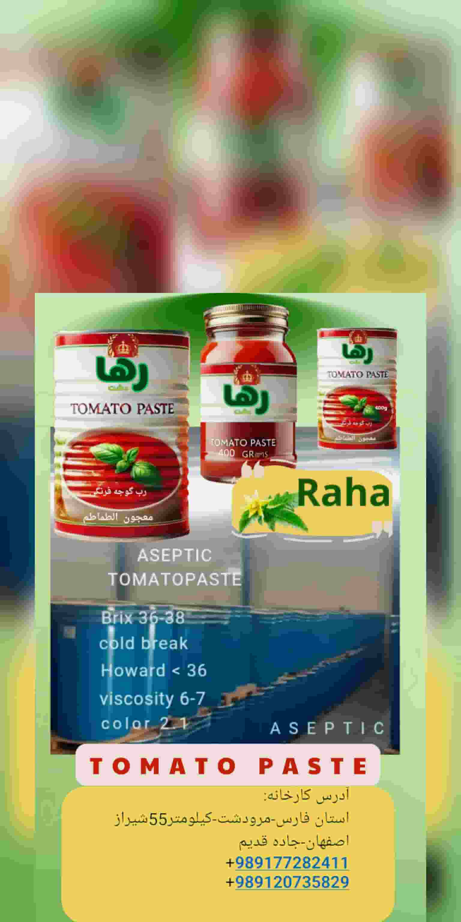 رب گوجه فرنگی 700 گرم رها دشت شیرین