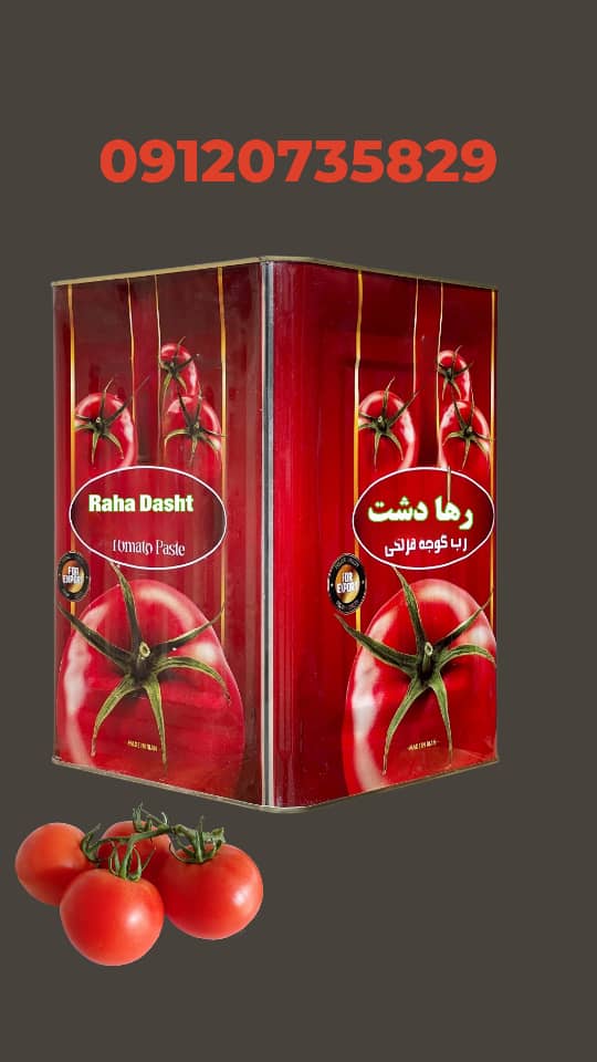 رب گوجه بزرگ رها دشت برای مصارف صنعتی و رستوران ها