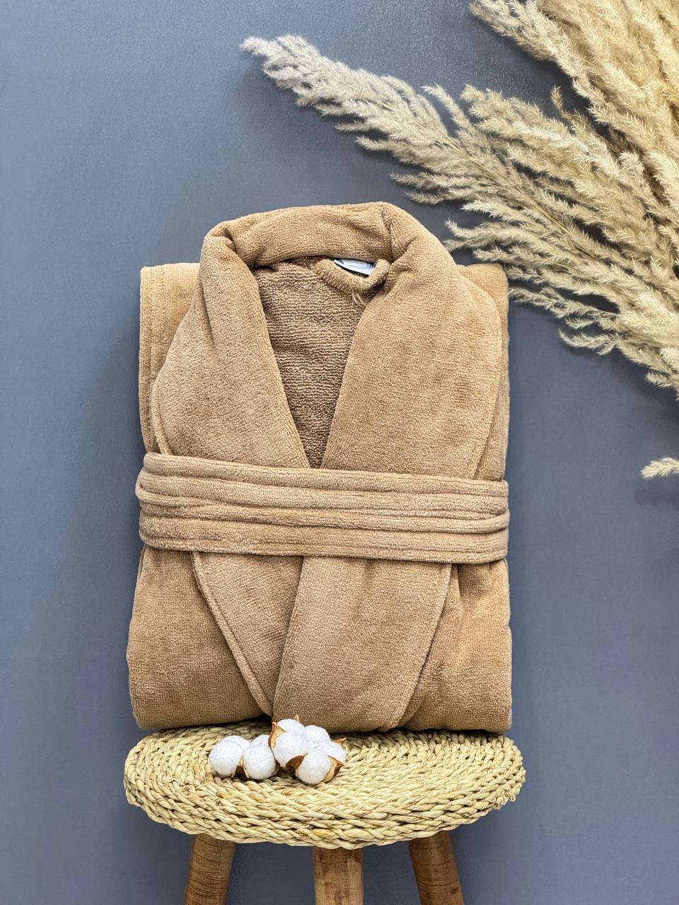 تصویر 1 از فروش عمده و مستقیم از کارخانه حوله تن پوش مخمل سایز 125