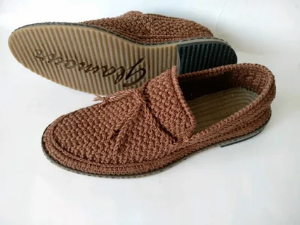 گیوه مردانه قهوه ای کلاسیک