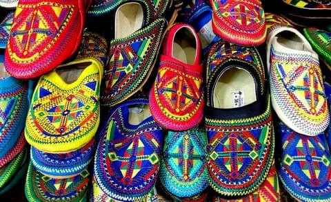 تصویر 5 از گیوه زنانه طرح دار رنگارنگ و جذاب