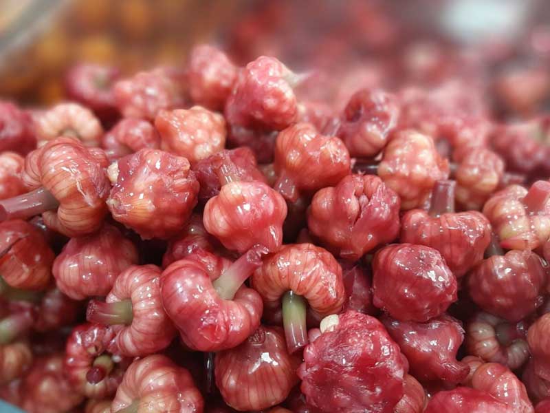 تصویر 1 از سیر همدان بنفش با رنگ بنفش طبیعی و طعمی عالی