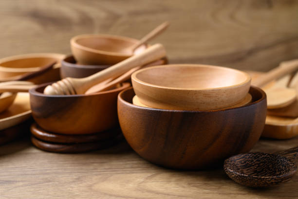 تصویر 3 از انواع آجیل خوری چوبی گرد با دوام و کادویی