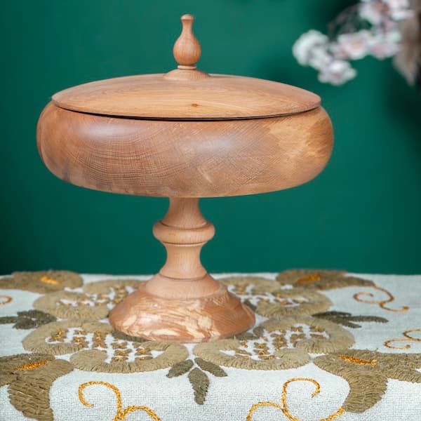 تصویر 3 از آجیل خوری چوبی دسته دار درجه یک و شیک