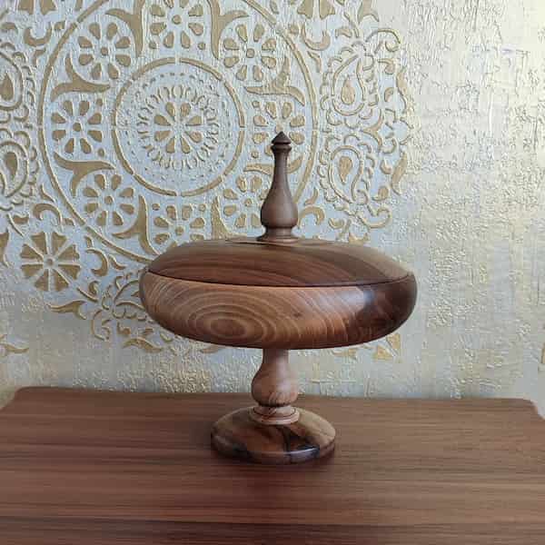 تصویر 2 از آجیل خوری چوبی دسته دار درجه یک و شیک