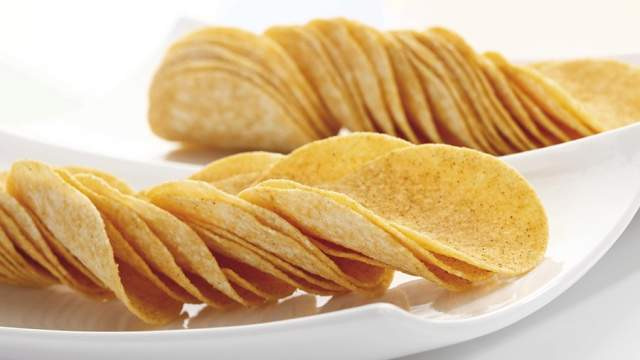 چیپس با نشاسته ذرت فیدل با روغن کم و تردی بالا