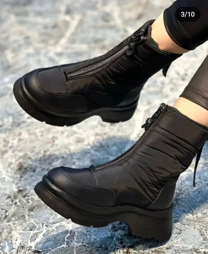 تصویر 1 از بوت زنانه جلو زیپ دار + عمده