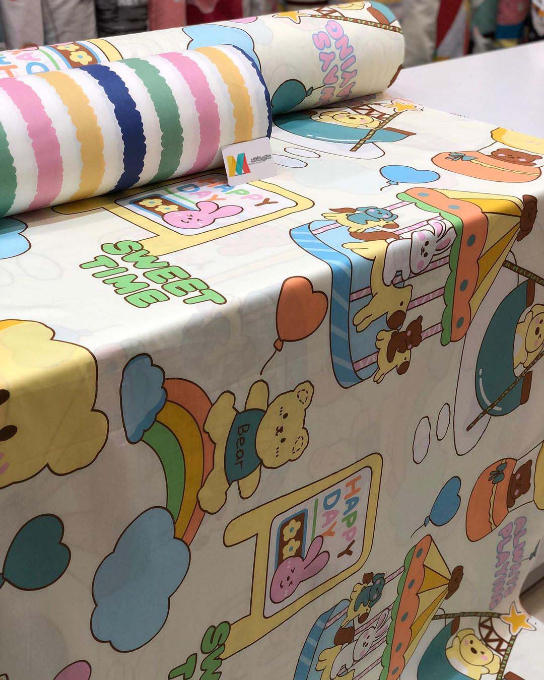 تصویر 1 از خرید و قیمت پارچه ملحفه نخی عروسکی کودکانه + فروش عمده