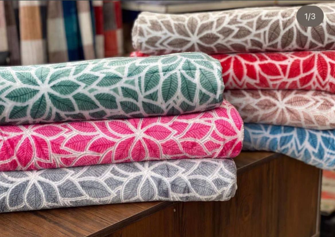 تصویر 1 از خرید ارزان و پرفروش و عمده پتو برگی سه بعدی  تک نفره