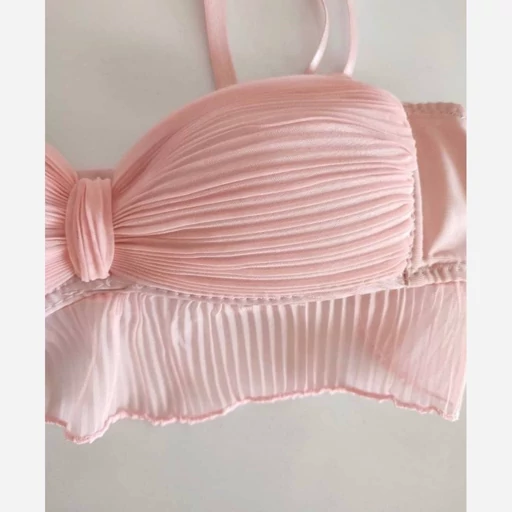 تصویر 3 از ست شورت و سوتین پاپیونی عروس