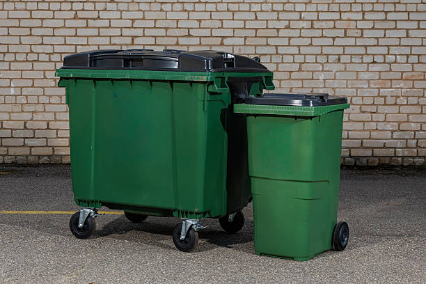 سطل زباله پلاستیکی بزرگ چرخ‌ دار 120 لیتری