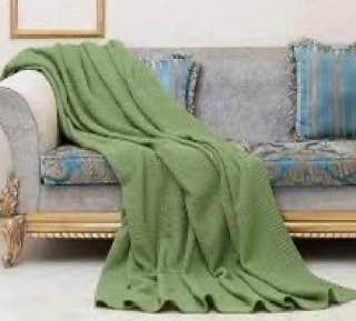 قیمت خرید پتو شال مبل بافتنی پلی استر + فروش عالی