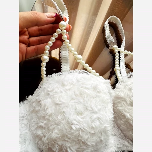 تصویر 1 از ست شورت و سوتین اسفنجی پشمی شاین