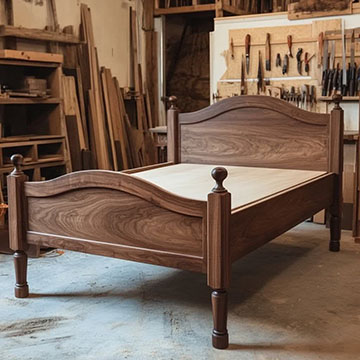 تصویر 1 از خرید جدیدترین تخت خواب چوبی مینیمال