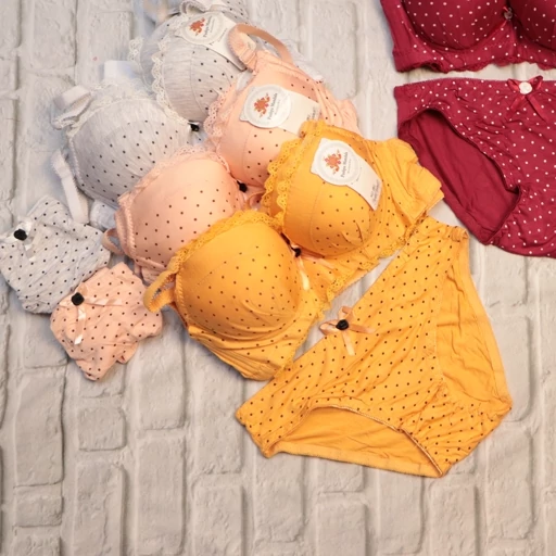 تصویر 4 از ست شورت و سوتین اسفنجی فنر دار دخترانه