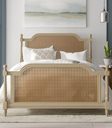 تصویر 2 از قیمت تخت خواب دخترانه جوان چوبی