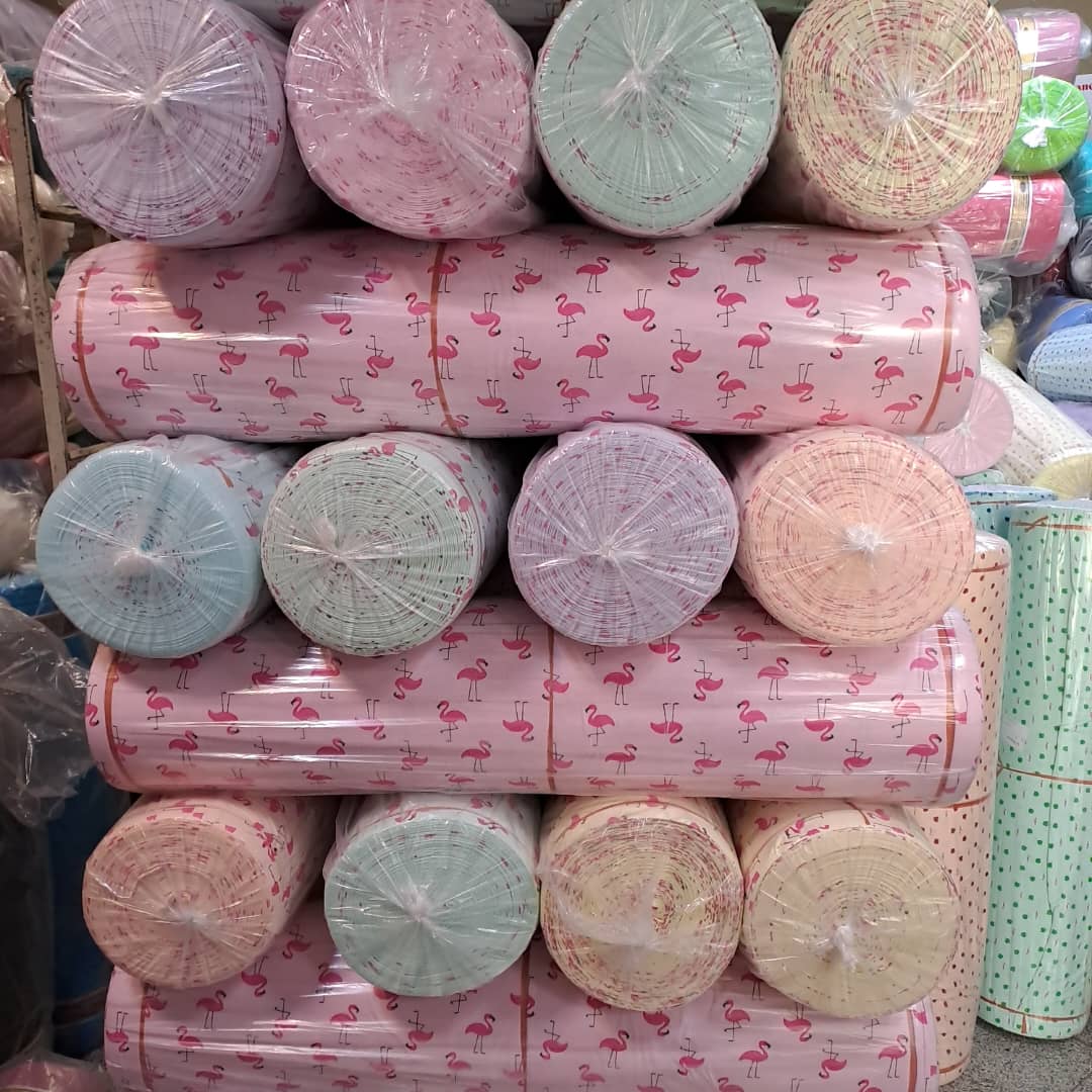 تصویر 1 از پارچه تریکو پلی استر مدل پروانه با کیفیت + فروش عمده