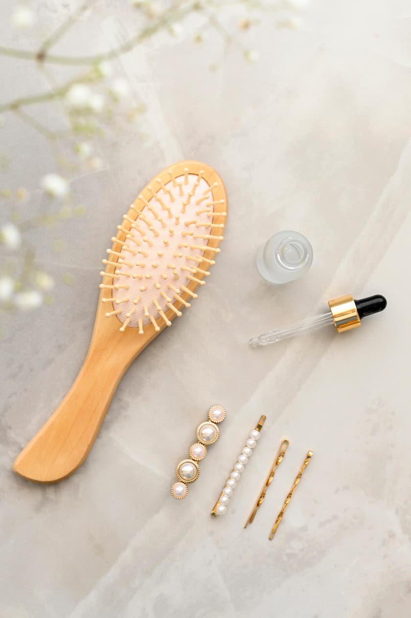 تصویر 3 از عرضه عمده برس مو چوبی گرد