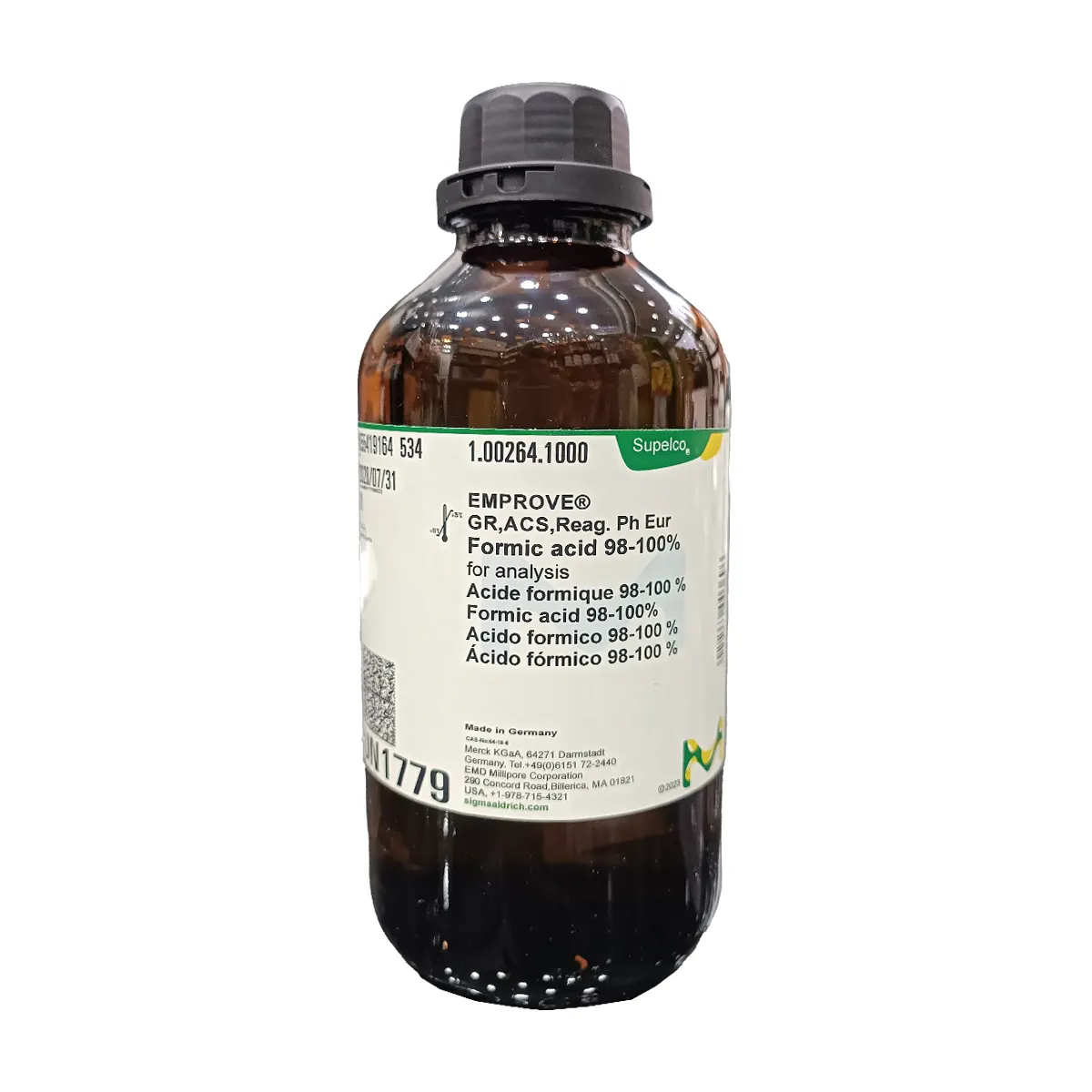 اسید فرمیک آزمایشگاهی مرک آلمان 2/5 کیلویی 1404/8/24