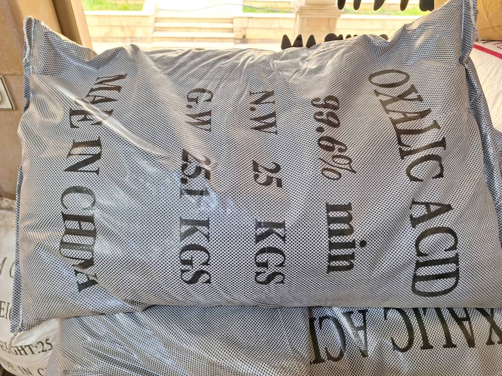 بهترین اسید اگزالیک چینی 25 کیلویی در بازار 1404/8/24