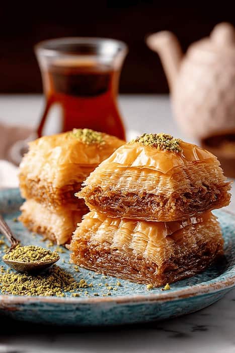 تصویر 4 از باقلوا گردویی تازه با عطر زعفران درجه یک