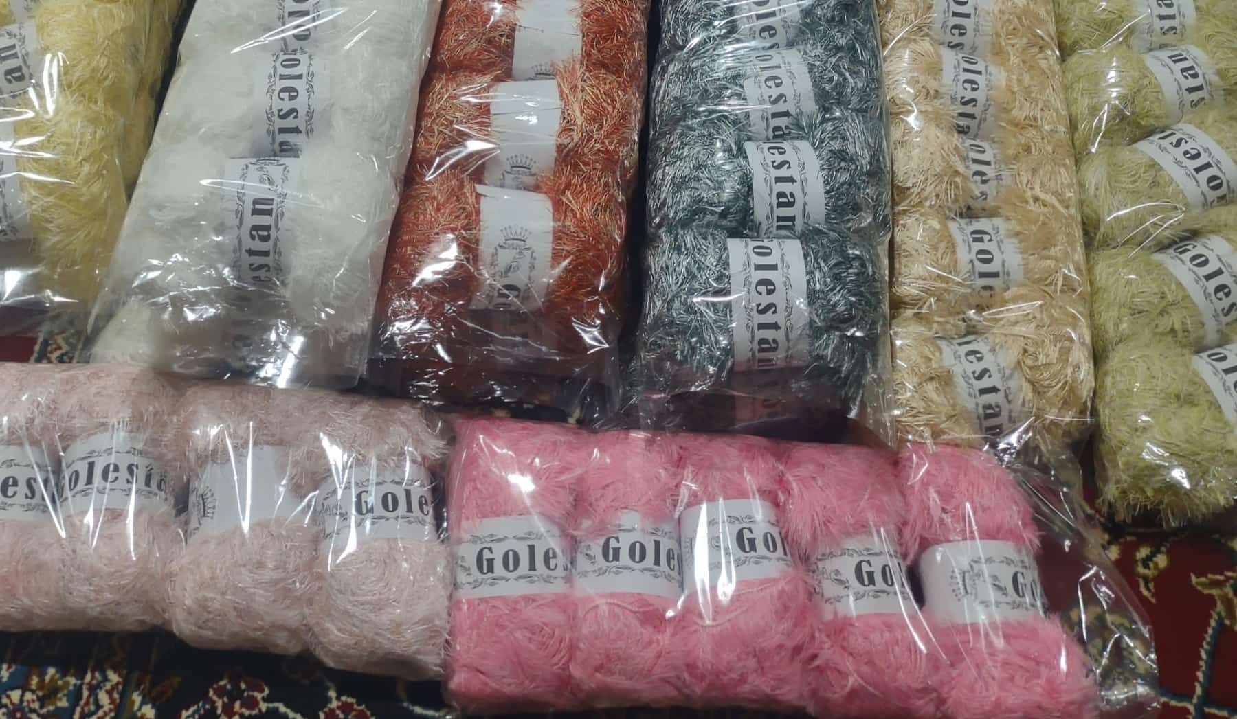 تصویر 1 از نخ یوموش کیلویی گلستان با رنگ‌ بندی  متنوع