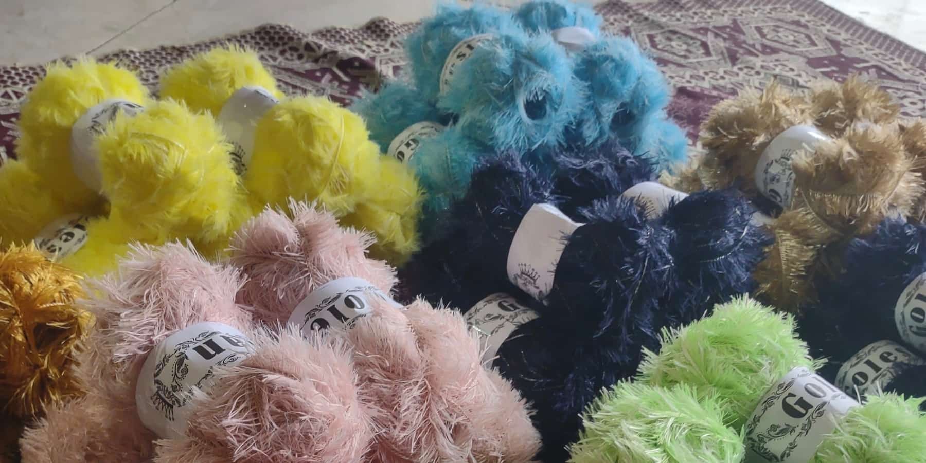 تصویر 3 از نخ یوموش کیلویی گلستان با رنگ‌ بندی  متنوع