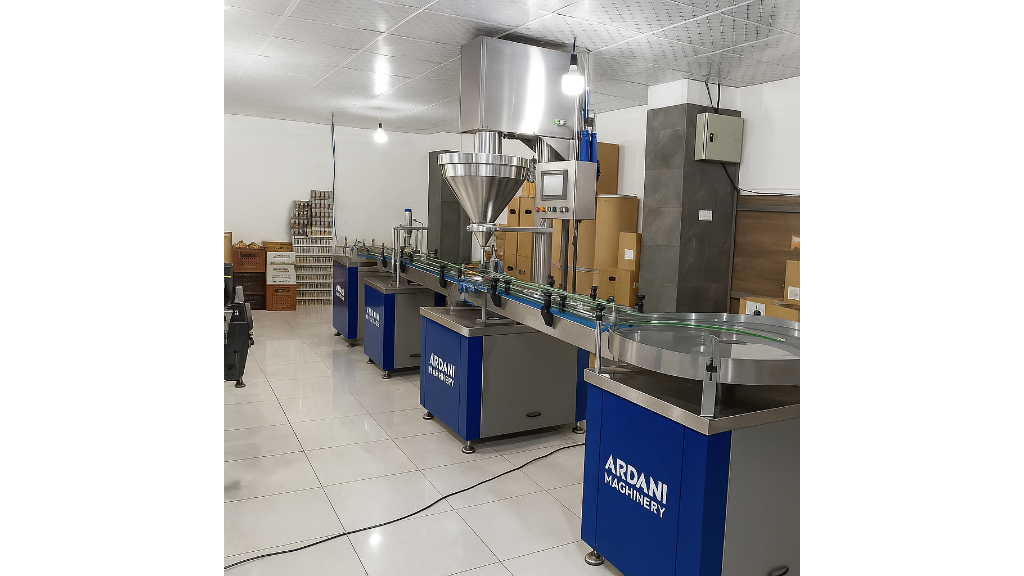 دستگاه پرکن پودری ظروف اتوماتیک با امکانات ویژه