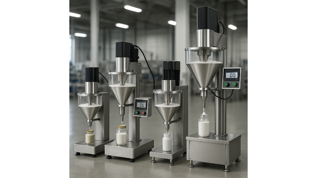 تصویر 1 از دستگاه پرکن پودری ظروف نیمه اتوماتیک