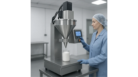 تصویر 4 از دستگاه پرکن پودری ظروف نیمه اتوماتیک