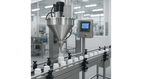 تصویر 3 از دستگاه پرکن پودری ظروف نیمه اتوماتیک