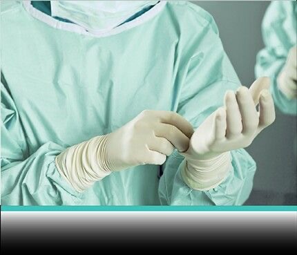 تصویر 1 از دستکش یکبار مصرف پزشکی با بسته ‌بندی استریل و استاندارد