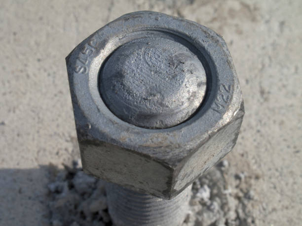 مهره شش گوش خشک بدون روکش فلز طبیعی