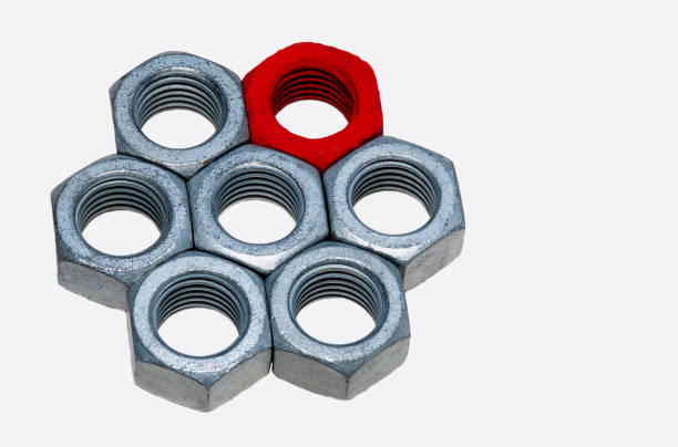 تصویر 4 از مهره شش گوش خشک بدون روکش فلز طبیعی