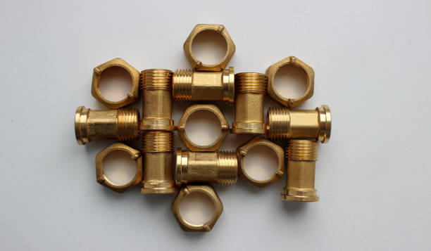 تصویر 1 از مهره شش گوش برنجی شیرآلات بهداشتی