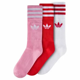 جوراب ورزشی ساق بلند صورتی طرح شیک