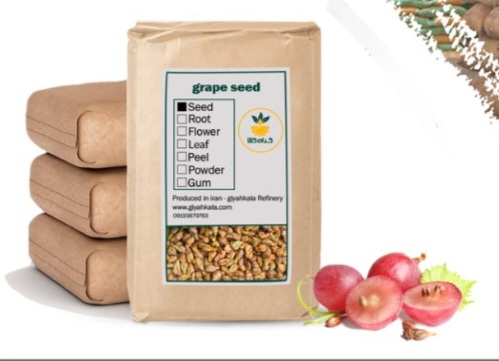 تصویر 1 از هسته انگور خشک یا پودری بسته بندی فروش صادراتی