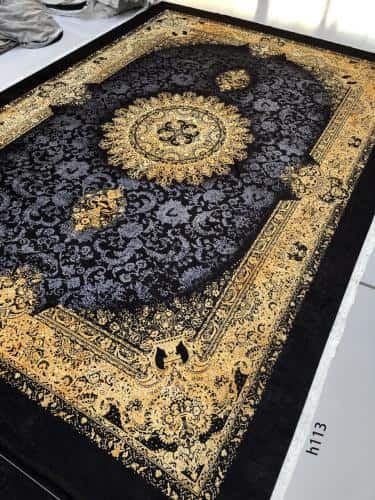 تصویر 1 از روفرشی مخمل مشکی با جلوه لوکس و مدرن